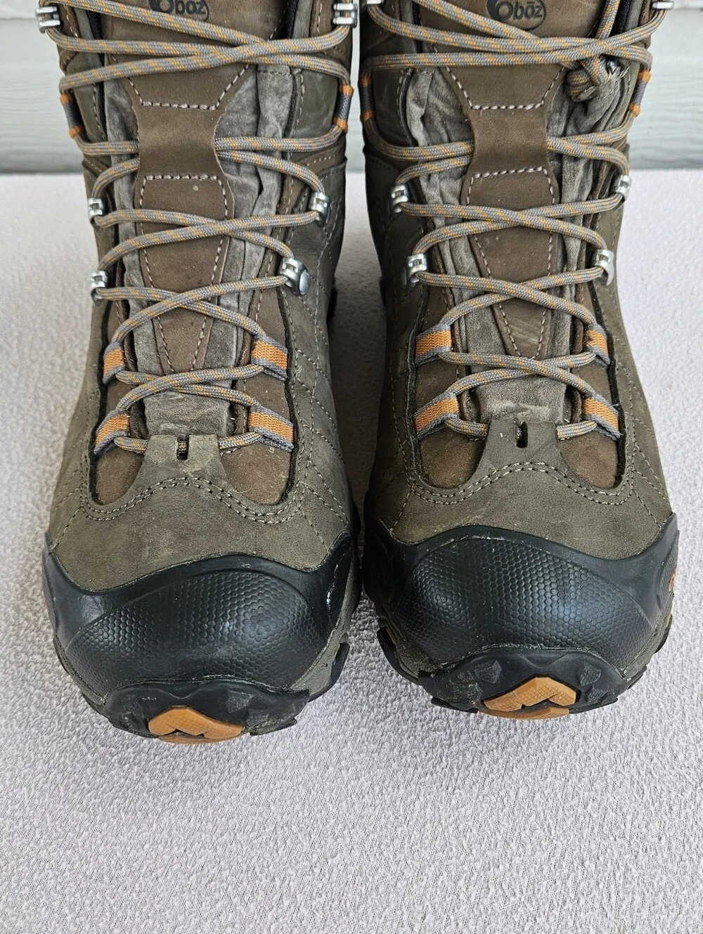 Oboz Bridger Hiking Boots Men SZ 12 WIDE Brown Sudan B-Dry Waterproof Hunting